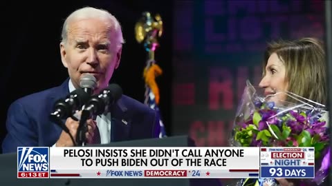 Pelosi says Biden knows she loves him despite Biden being furious