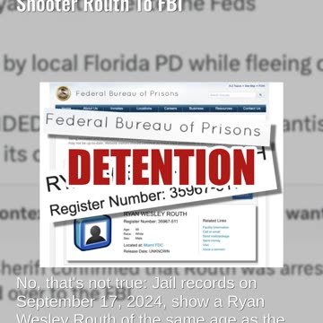 Fact Check: DeSantis Did NOT Refuse To Give Alleged Trump Shooter Routh To FBI