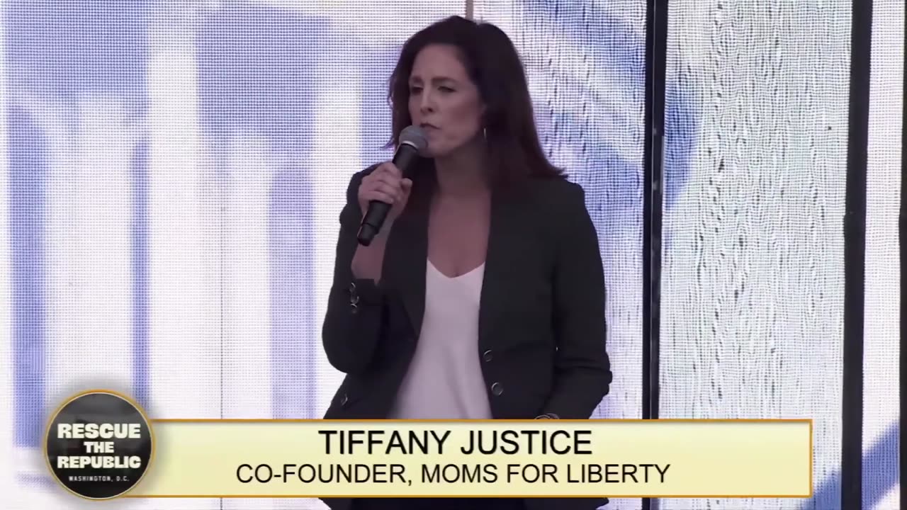 Rescue The Republic D.C. Rally - Tiffany Justice, Moms for Liberty