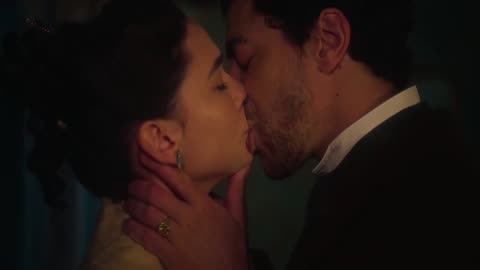 Lidia Poet Kiss Scene - Lidia and Jacopo (Matilda De Angelis and Eduardo Scarpetta)