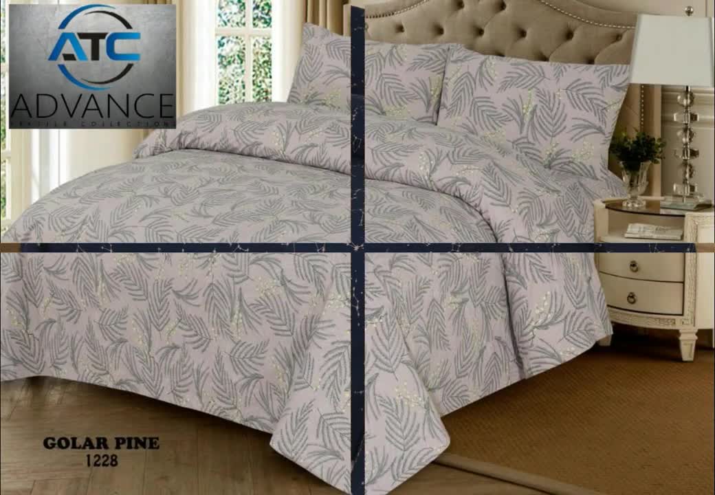 PURE COTTON BEDSHEET 3PCS King Size Goral Pine