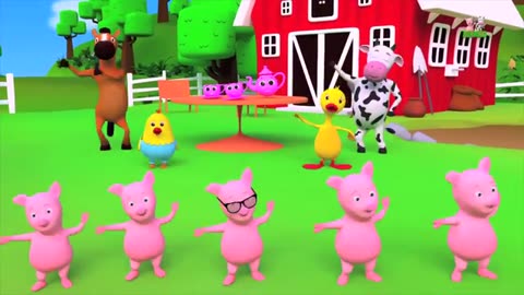 Five Little Ducks - Childrens Song For Kids - Nursery Rhyme For Baby 3