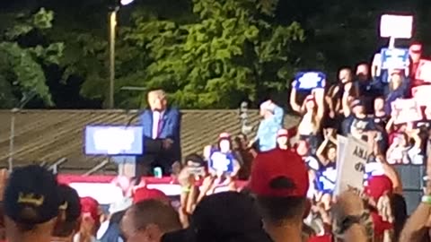 Donal Trump at rally in Hialeah, Florida