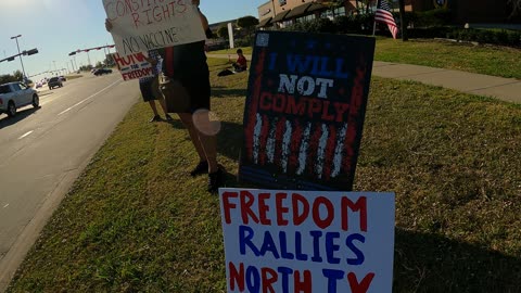 Vax Mandate Protest Allen TX 2021