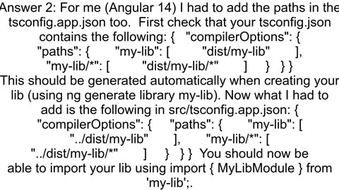 Angular CLI 39Cannot find module39 when using custom library created with 39ng new library39