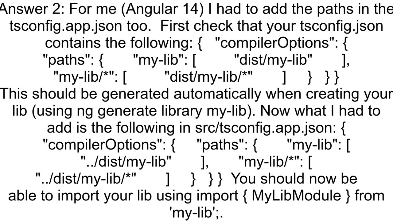 Angular CLI 39Cannot find module39 when using custom library created with 39ng new library39