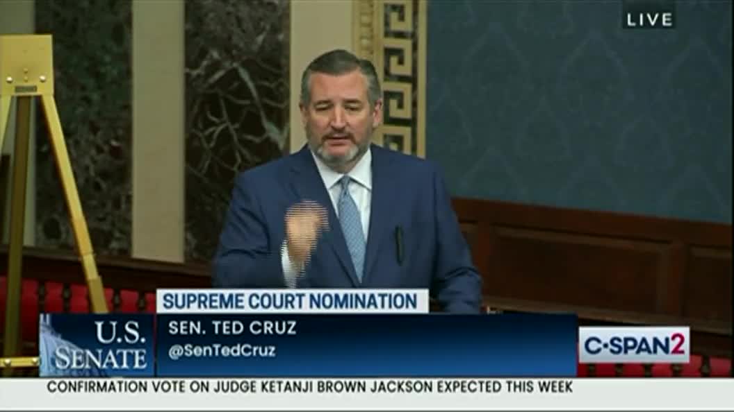 Senator Ted Cruz comments on Judge Ketanji Brown Jackson confirmation.