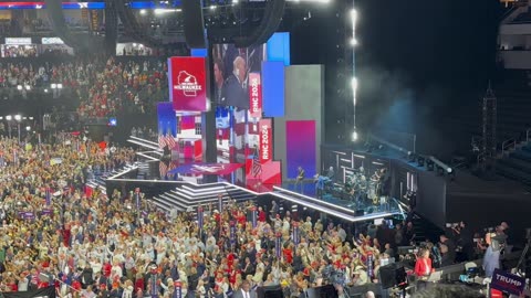 RNC convention- Trump arrives on day 1; part 1