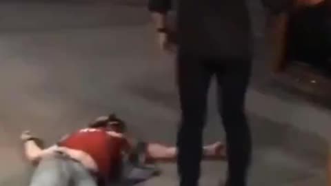 Soy Boy gets knocked out after attacking a man.