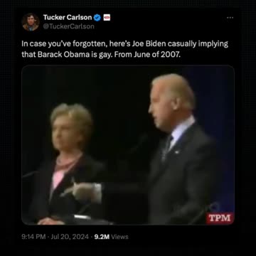 1% Joe seeming to talk about [Obama] being GAY!