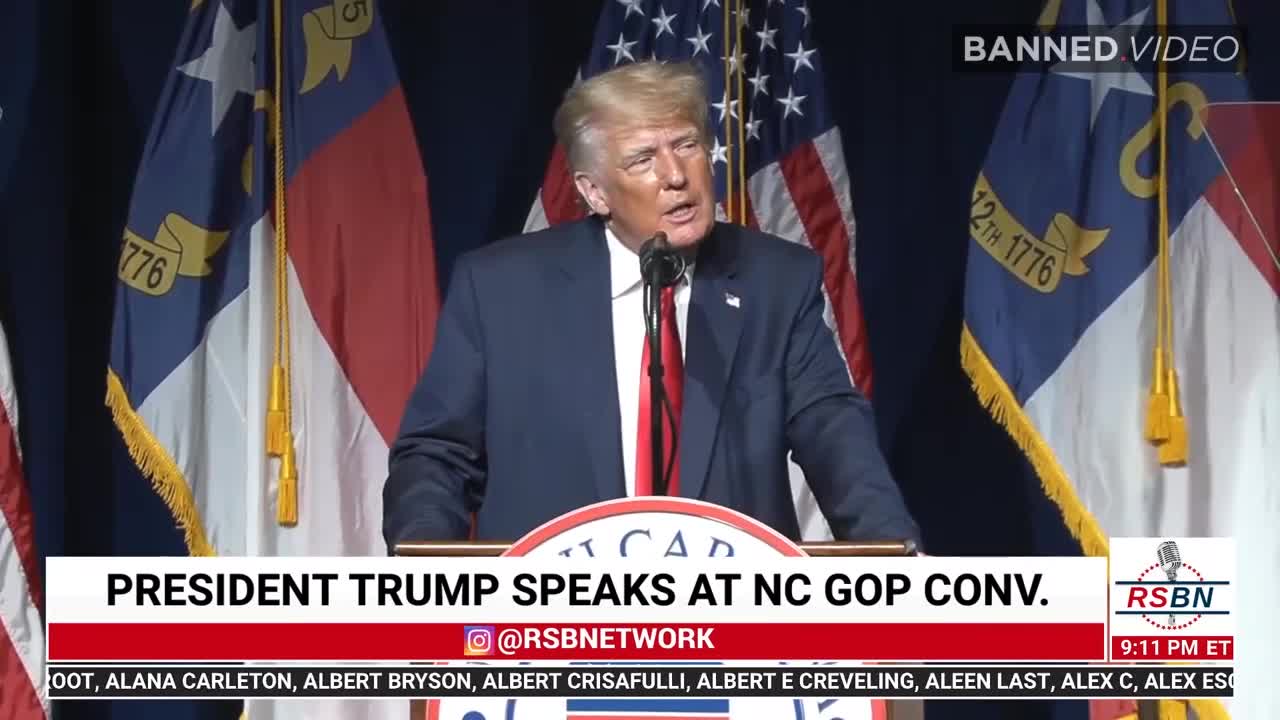 Donald Trump Delivers Rare Speech In North Carolina