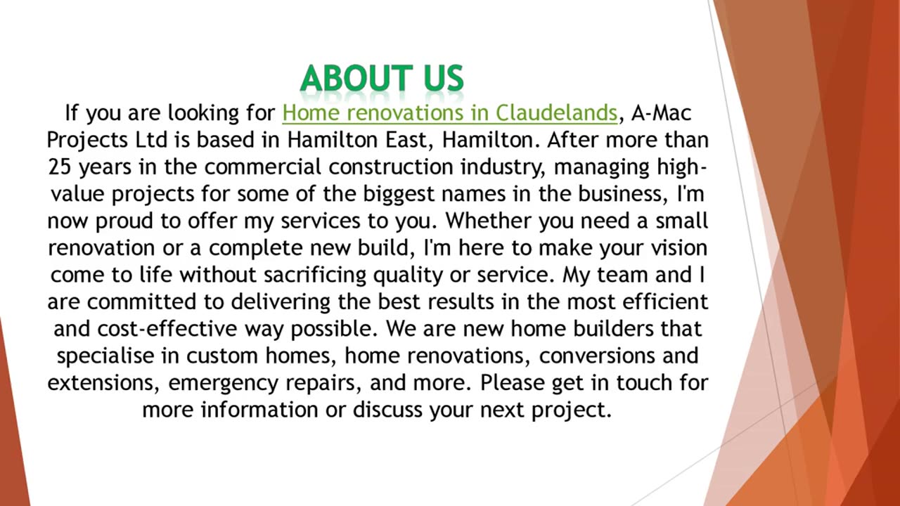 If you are looking for Home renovations in Claudelands
