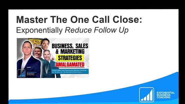 1️⃣📱 Master The One Call Close: Exponentially Reduce Follow Up