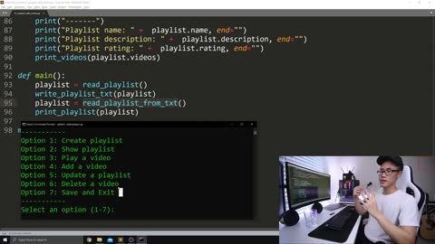 51 + 52. Tổng quan các menu-Lập trình Python- DLTT- Tạo playlist với 7 menu-P10