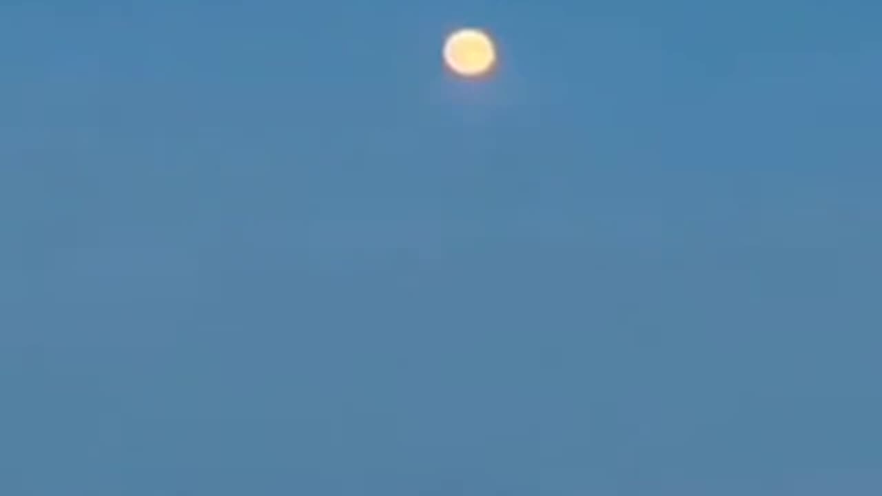 The moon below the horizon