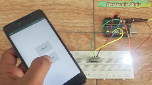 how to create embedded system to control light using mobile application