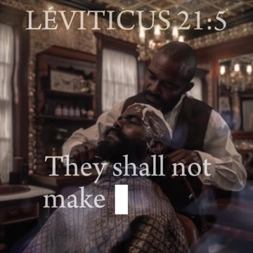 [Leviticus 21:5] They Shall Not Make Baldness Upon Their Head,