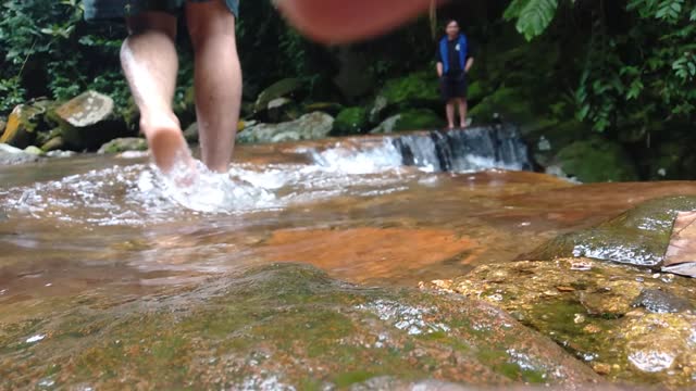 Playing In the river