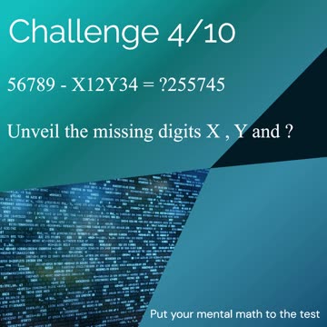 Put your mental math to test - Subtraktion - Challenge - 4