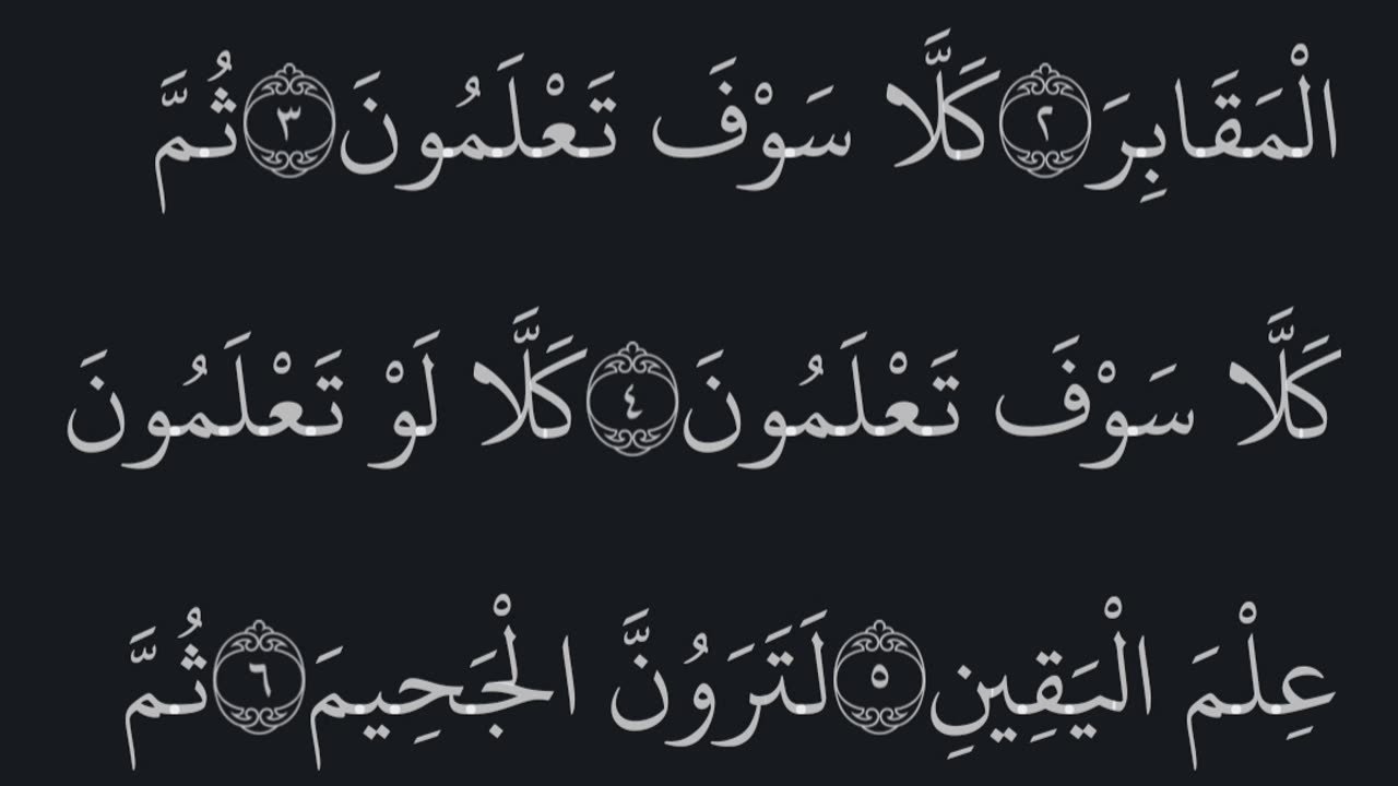 القران الكريم سوره التكاثر تلاوه خاشعه ياسر الدوسري