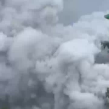 Live Shocking Footage Volcano Encrypted In Indonesia | Heavy rain triggered Indonesia.