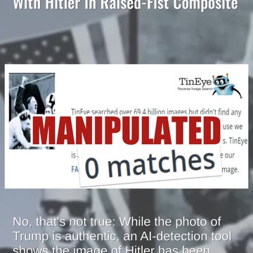 Fact Check: FAKE Image Of Hitler Used In Meme To Compare Trump With Hitler In Raised-Fist Composite