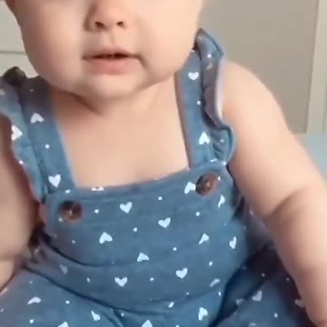 Cute baby with cute outfit making me Happy