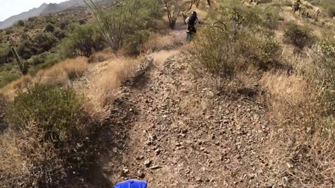 Cactus action fun Arizona Single Track on my YZ250X