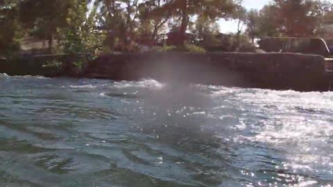 Duck Dive under Rapids