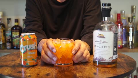 Kalifornia Distilling Peach Pie Liqueur & Orange Crush Soda