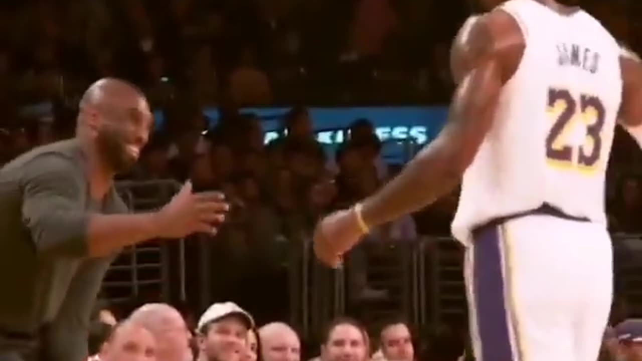 LeBron James and Kobe Bryant 🐍👑