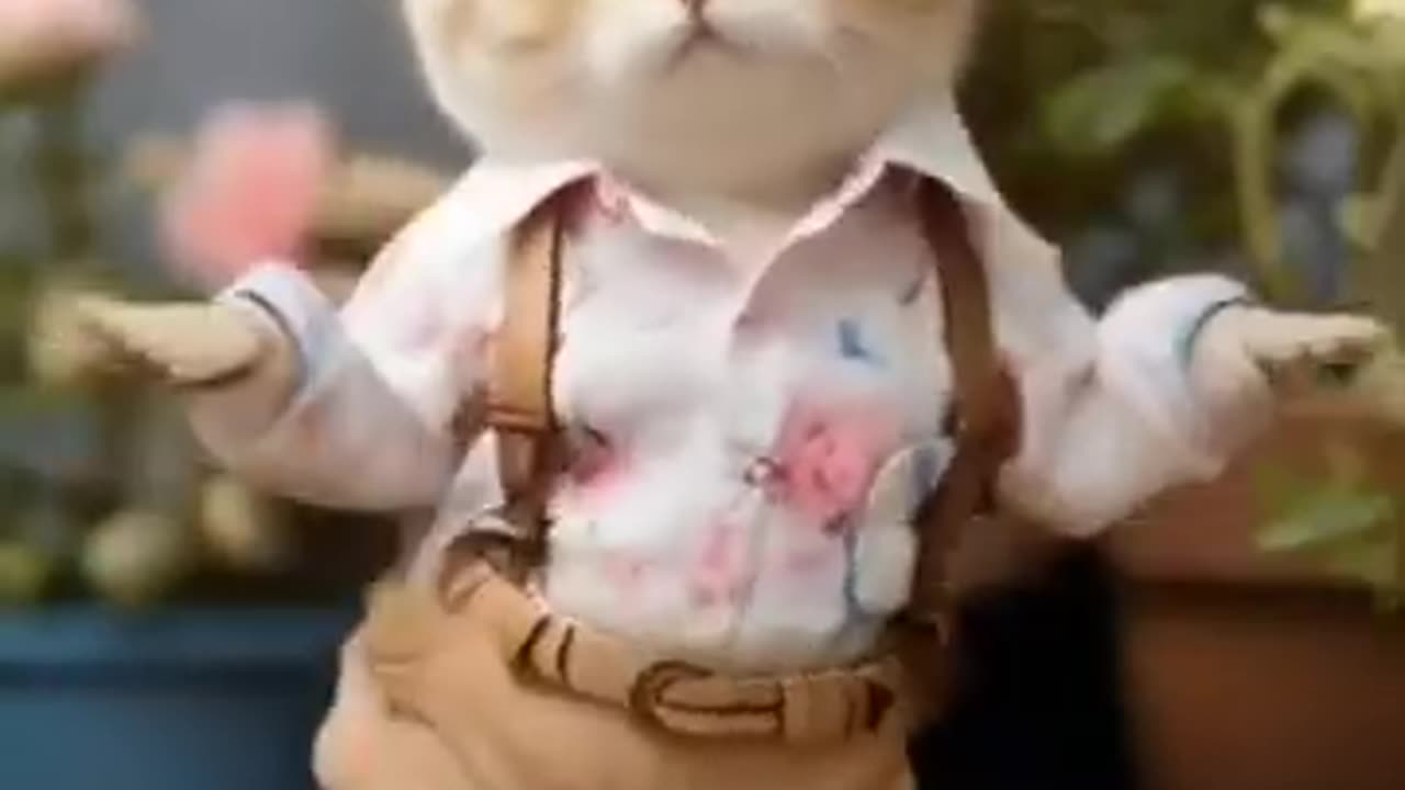 #cute cat dance