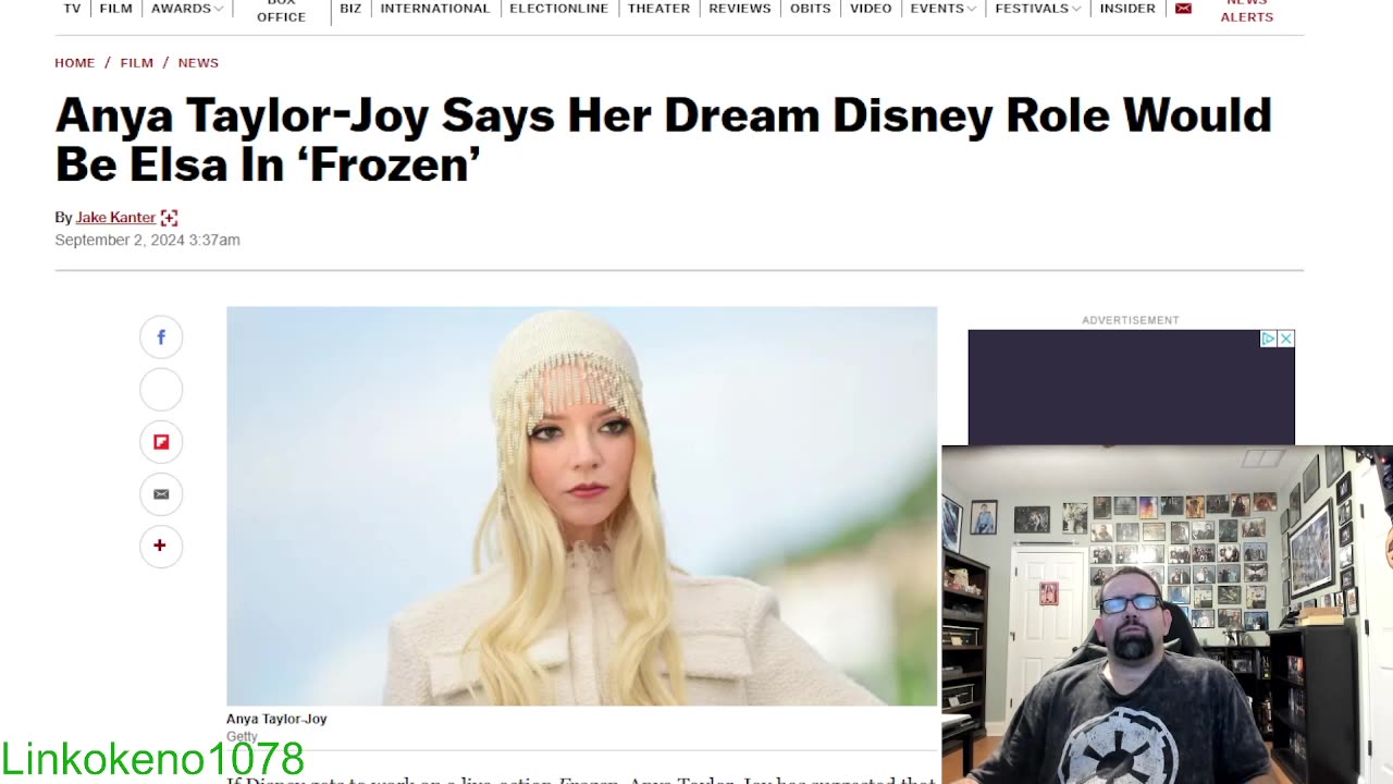 Anya Taylor Joy wanting to play a live action Frozen AS Elsa