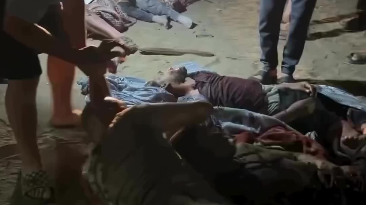 The first moments that followed the Israeli air strike (Graphic)