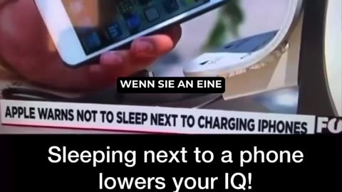 Apple warns users not to sleep near their phones !