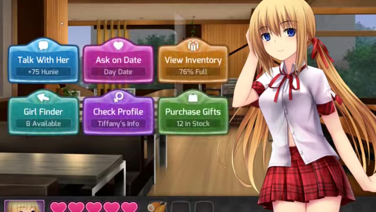 tiffany all dialogue questions date HuniePop