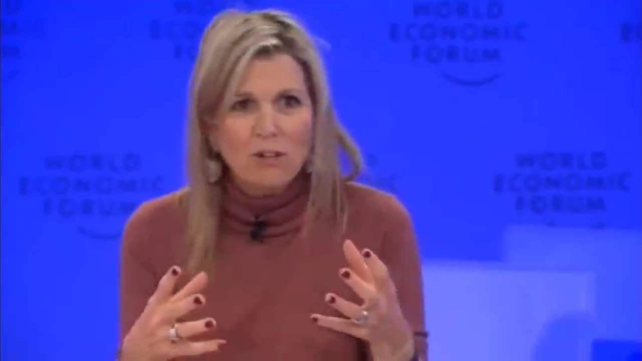 Koningin Maxima op WEF 2024: “Een digitale ID is goed om te weten wie zijn vaccinatie heeft gekregen of niet”