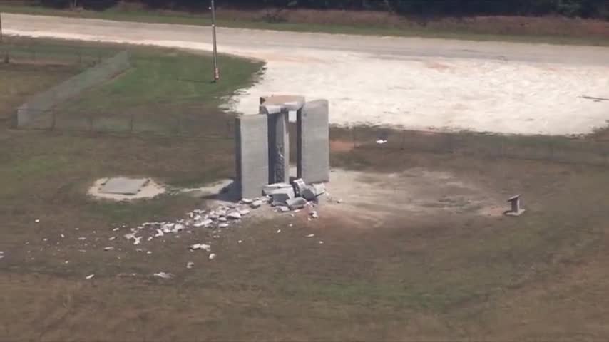 Georgia guidestones were blown up this morning