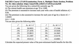 Exam LTAM exercise for April 18, 2022