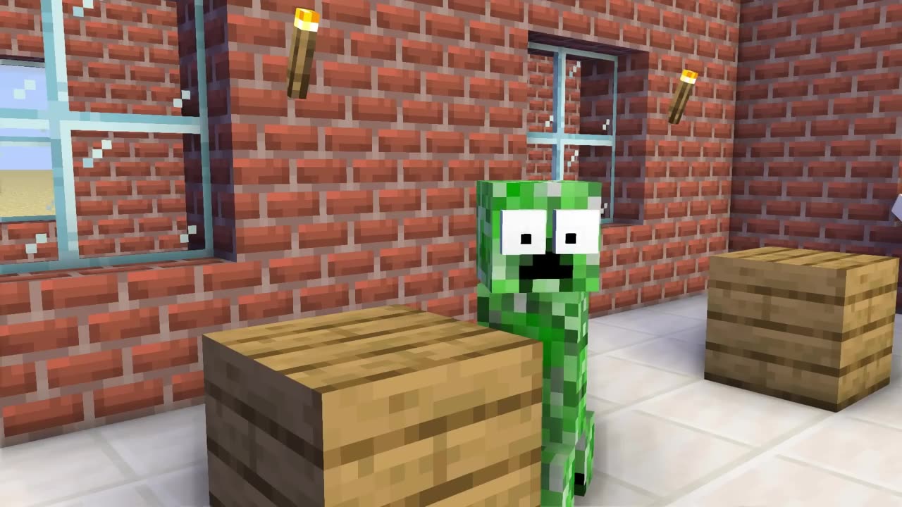 MINECRAFT SCHOOL-HORRIBLE MONSTER APEAR😱😱😱😨😨