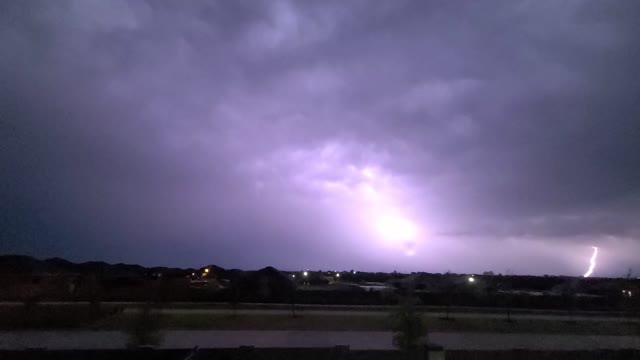 Stunning slow-motion of thunderstorm