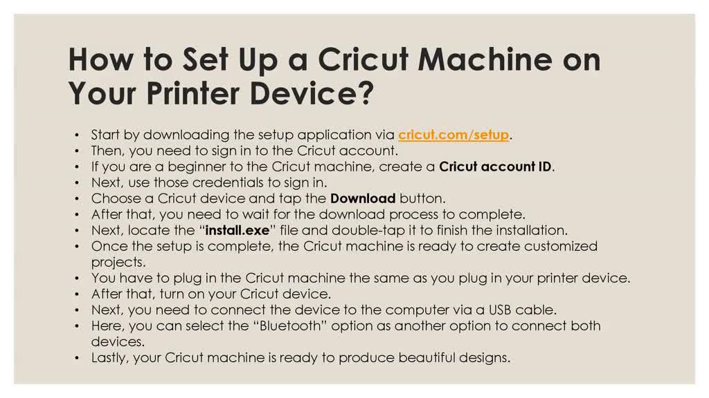 Cricut.com/setup