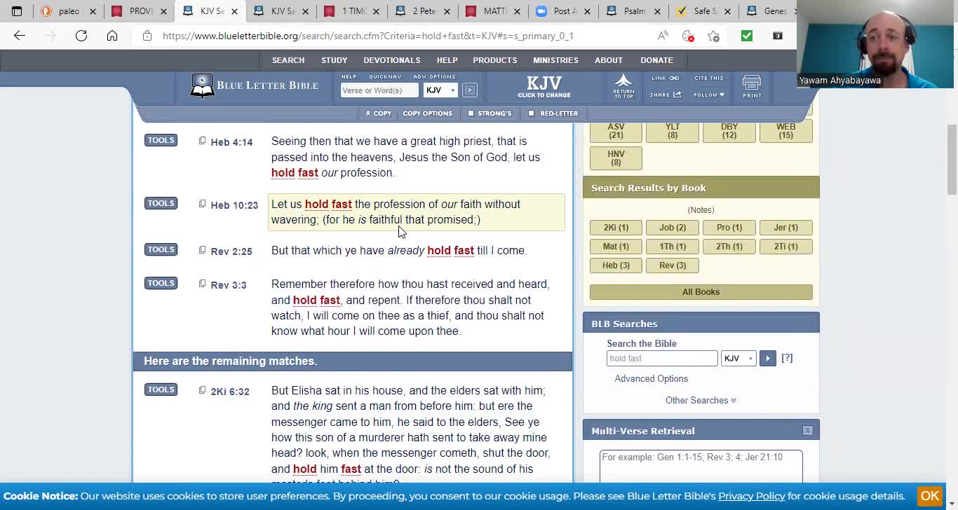 Continue to endure in this faith!