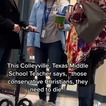 Texas "Teacher" Says that Anti-Vax Conservative Christians Need To Die
