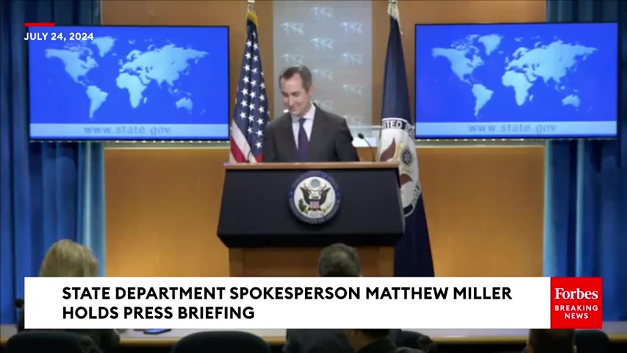 JUST IN: State Department Holds Press Briefing Ahead Of Israeli PM Netanyahu's Address To Congress