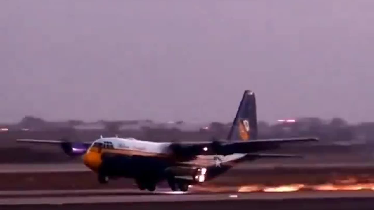 Fast takeoff using the Blue Angels C-130 rocket