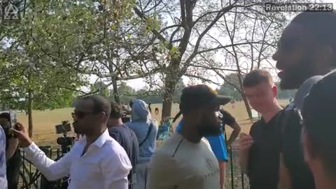 Speakers Corner - Mansur Runs From Debating David The Dawah Doctor And a Young C