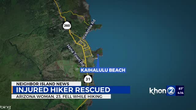 Injured hiker airlifted after severe injury