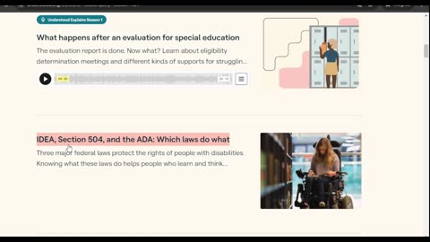 Resources for Section 504 planning & understanding the legal framework for education