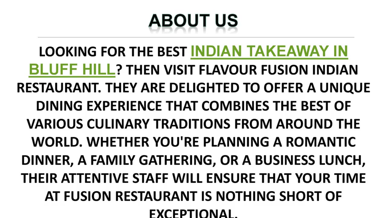 Best Indian takeaway in Bluff Hill